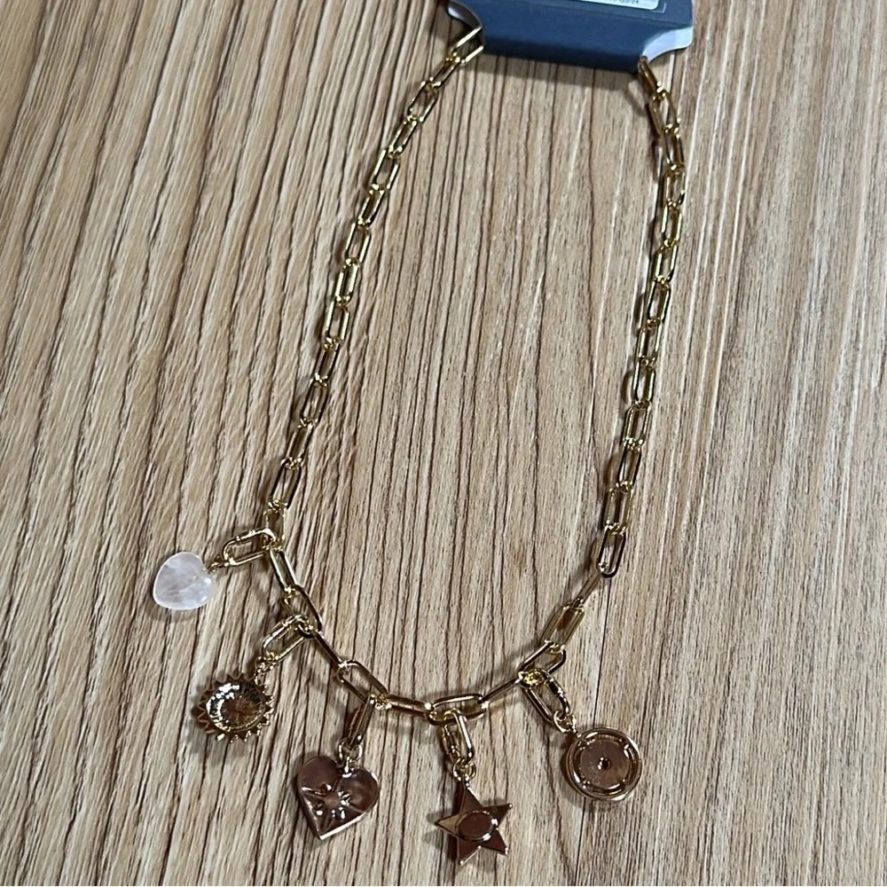 Universal Thread Gold Charm Necklace - Picture 8 of 9